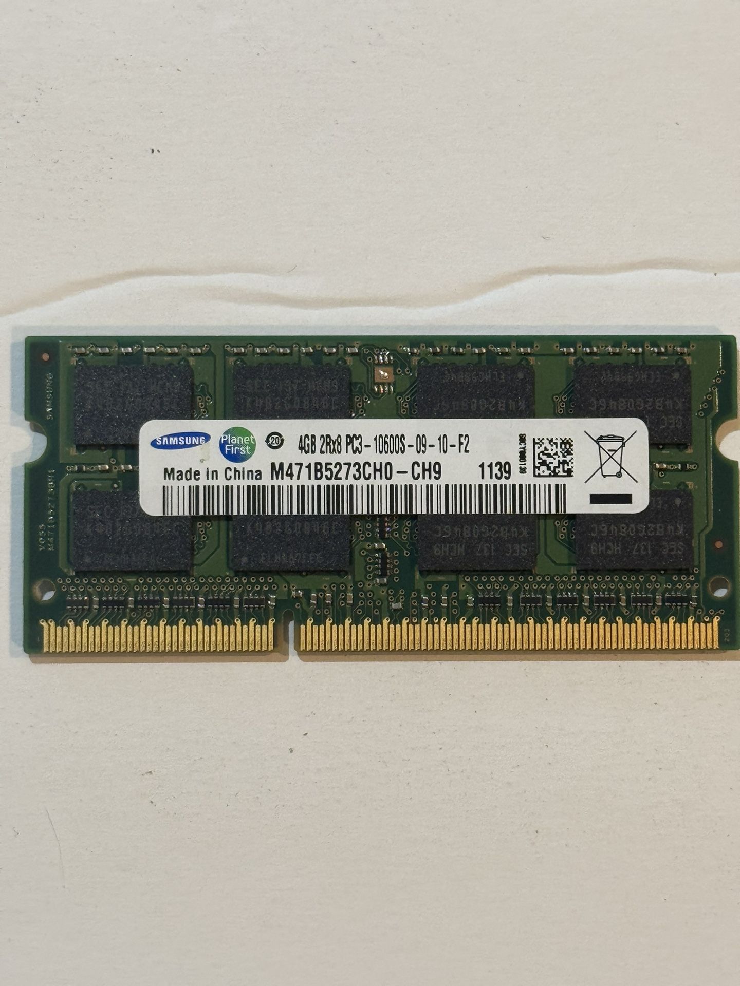 4GB DDR3 1Rx8 PC3L-12800 Laptop Memory 