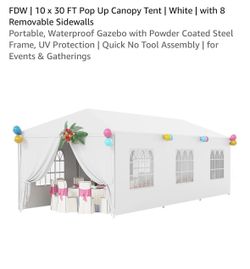 Unopened Party Tent 10’x 30’