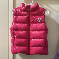 Montcler Puffer Vest- Girl /Pink Original 