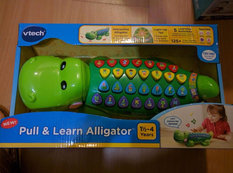 Pull and learn alligator