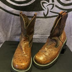 Roper Ostrich Short Boots