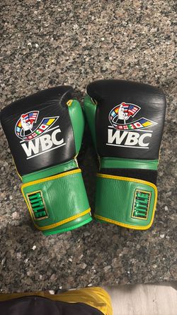 Title WBC Boxing Gloves Black Green
