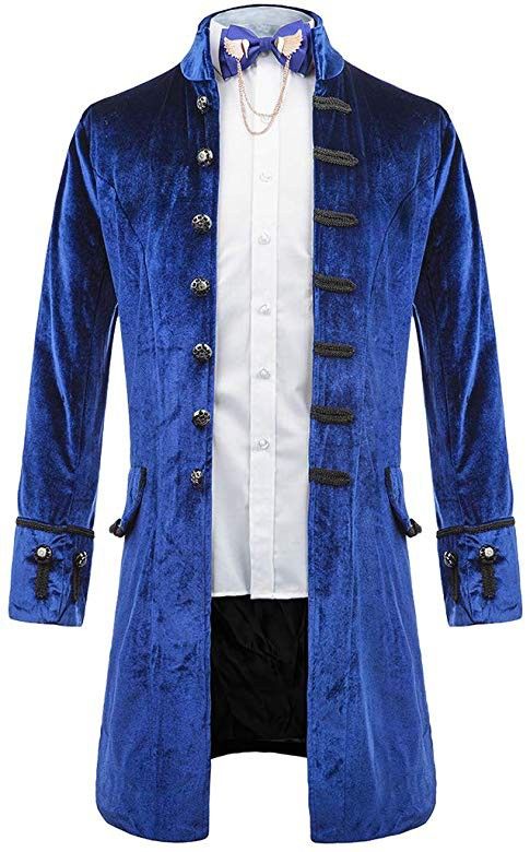 Victorian steampunk jacket -Blue