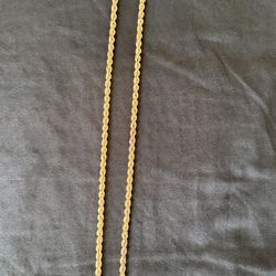 24” 10k Gold Hollow Rope