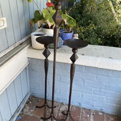 Metal Vintage Candle Holders