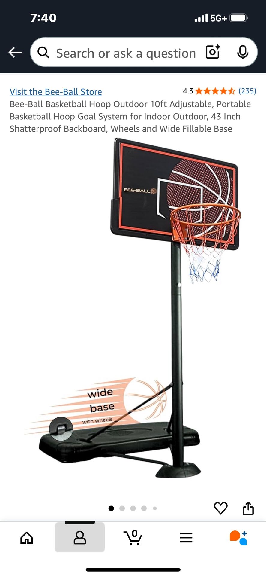 NIB Basketball Hoop