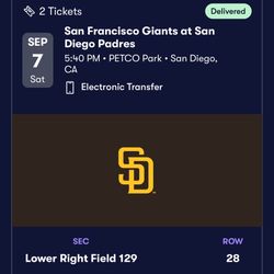 Padre Tickets 9/7/24
