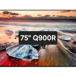 SAMSUNG 75" INCH QLED 8K SMART TV Q900R ACCESSORIES INCLUDED 