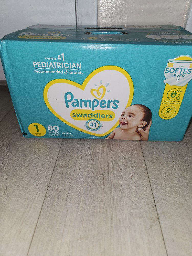 PAMPERS SIZE 1 , CUANTITY 80