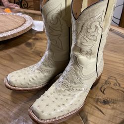 Original Kids Ostrich Boots With Belt Sz 1 1/2