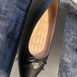 Coach Black Annabel Leather Ballet
