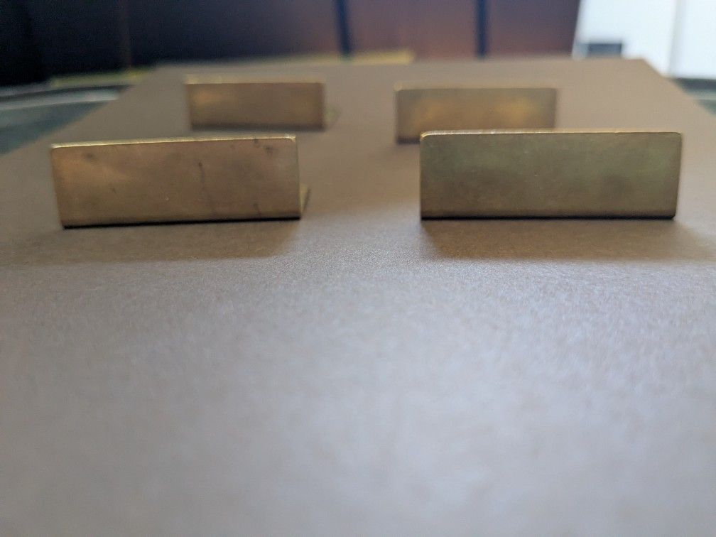 20 Brass place card Holders 