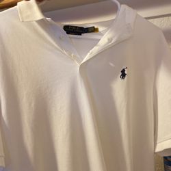 White Large New Raulph Lauren Polo Shirt