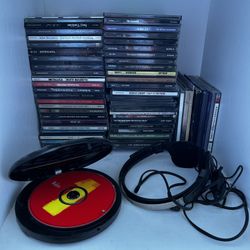 CDs And CD Player W/ Headphones
