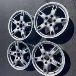 4 - 18x8 18x9 5x130 Stock Porsche 987 Boxster Wheels Rims 