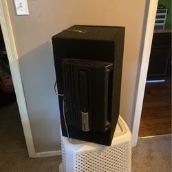 12x12x24  2 Subwoofer  10”  2000 Watts  And Amplifier  X Plod  2/1 Channel  Strong Sound 