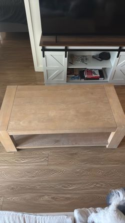 Voyage Natural 52” Rectangular Wood Coffee Table