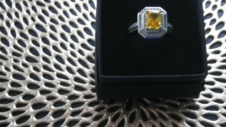 Sterling Silver Citroen Stone Ring