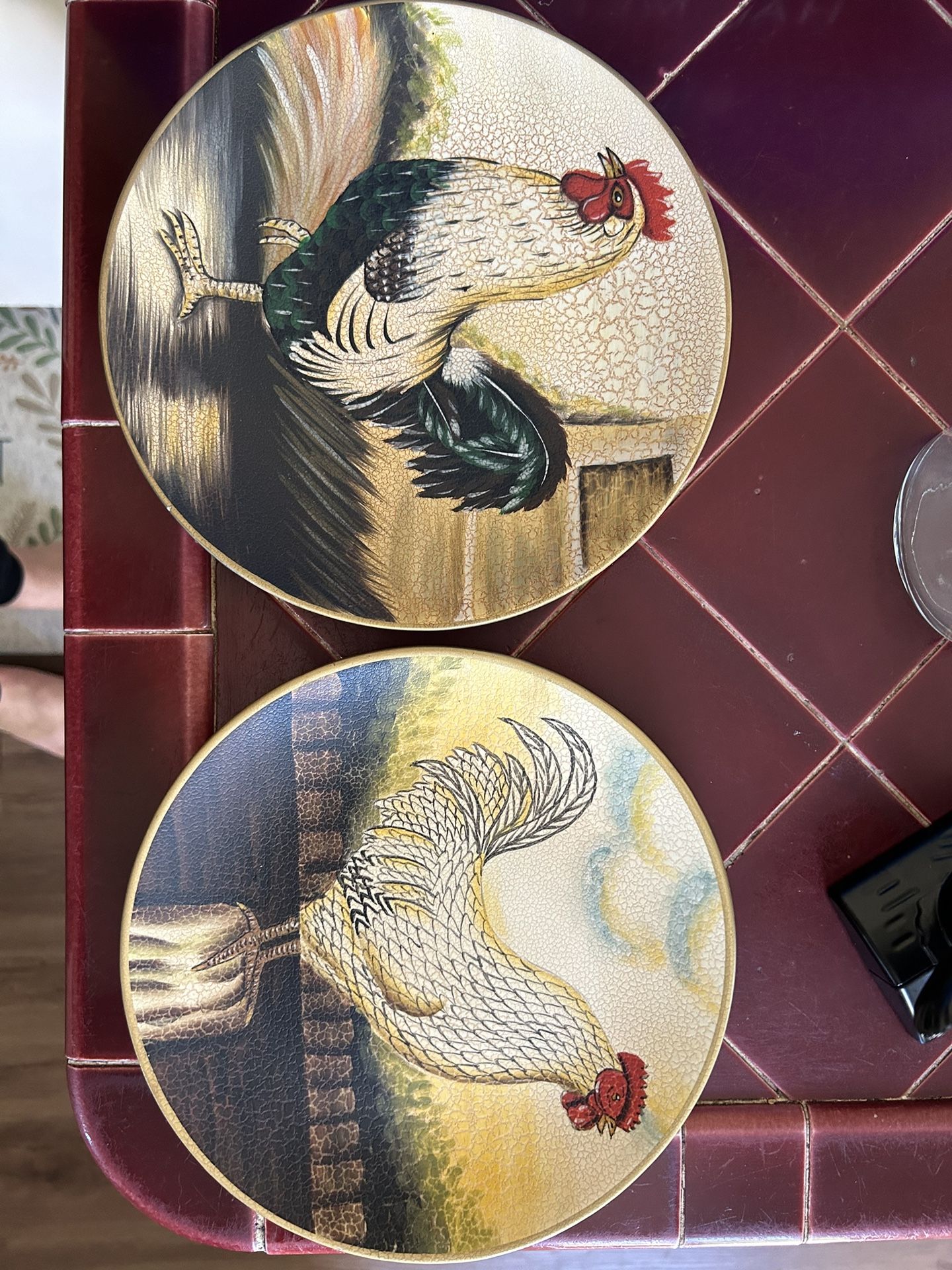 Decorative Chicken Rooster Plates