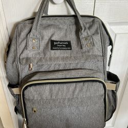 Porfunuo Gray/Grey Backpack Diaper Bag (See Details)