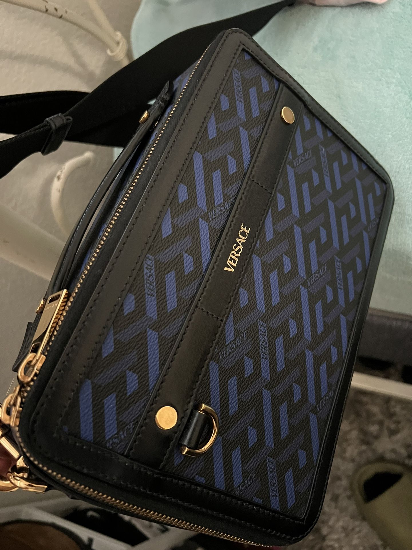 Versace La Greca Side Bag