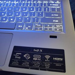 Acer Swift X SFX14-41G-R1S6 Creator Laptop | 14" Full HD 100% sRGB | AMD Ryzen 7 5800U | NVIDIA RTX 3050Ti GPU | 16GB LPDDR4X | 512GB SSD | Wi-Fi 6 | 