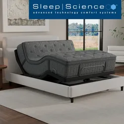 Sleep Science Solara 14” Hybrid Euro Top Mattress with Adjustable Base