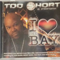 Too $hort & Friends I Love The Bay CD Rare HTF OOP E-40 Mac Dre Yukmouth Rap 