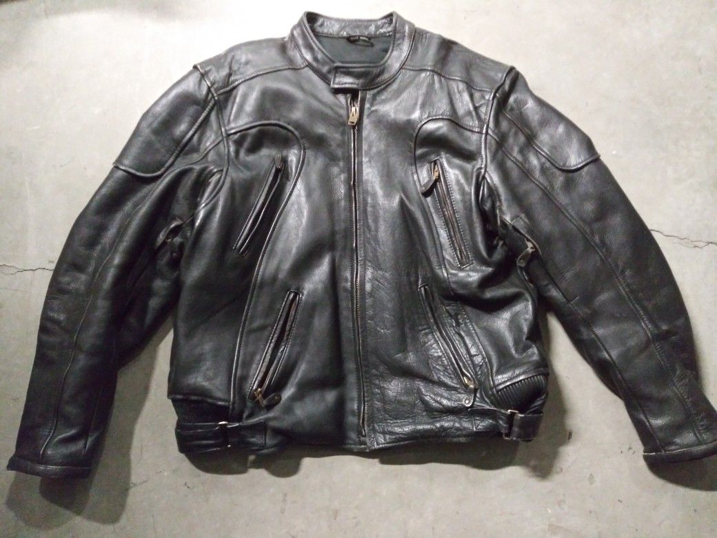 Motorcycle leather jacket street cruiser
