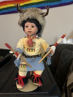 Native American Porcelain Doll