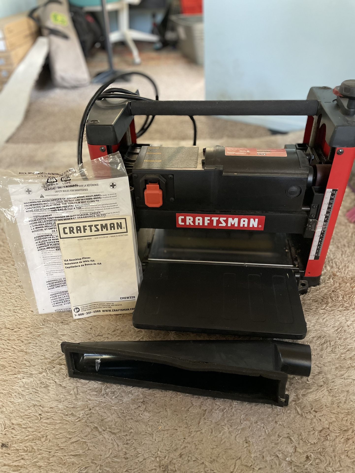 CRAFTSMAN 15-Amp Benchtop Planer