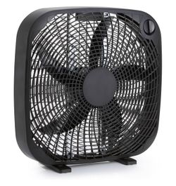 3 Speed Box Fan, Cooling, 5 Blades, 6.8"D x 20.86"W x 21.33"H NEW IN THE BOX 