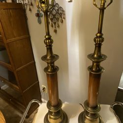 Vintage Candlestick Lamps 