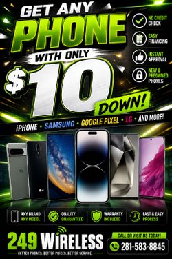 Any Phone For Only $10 Down