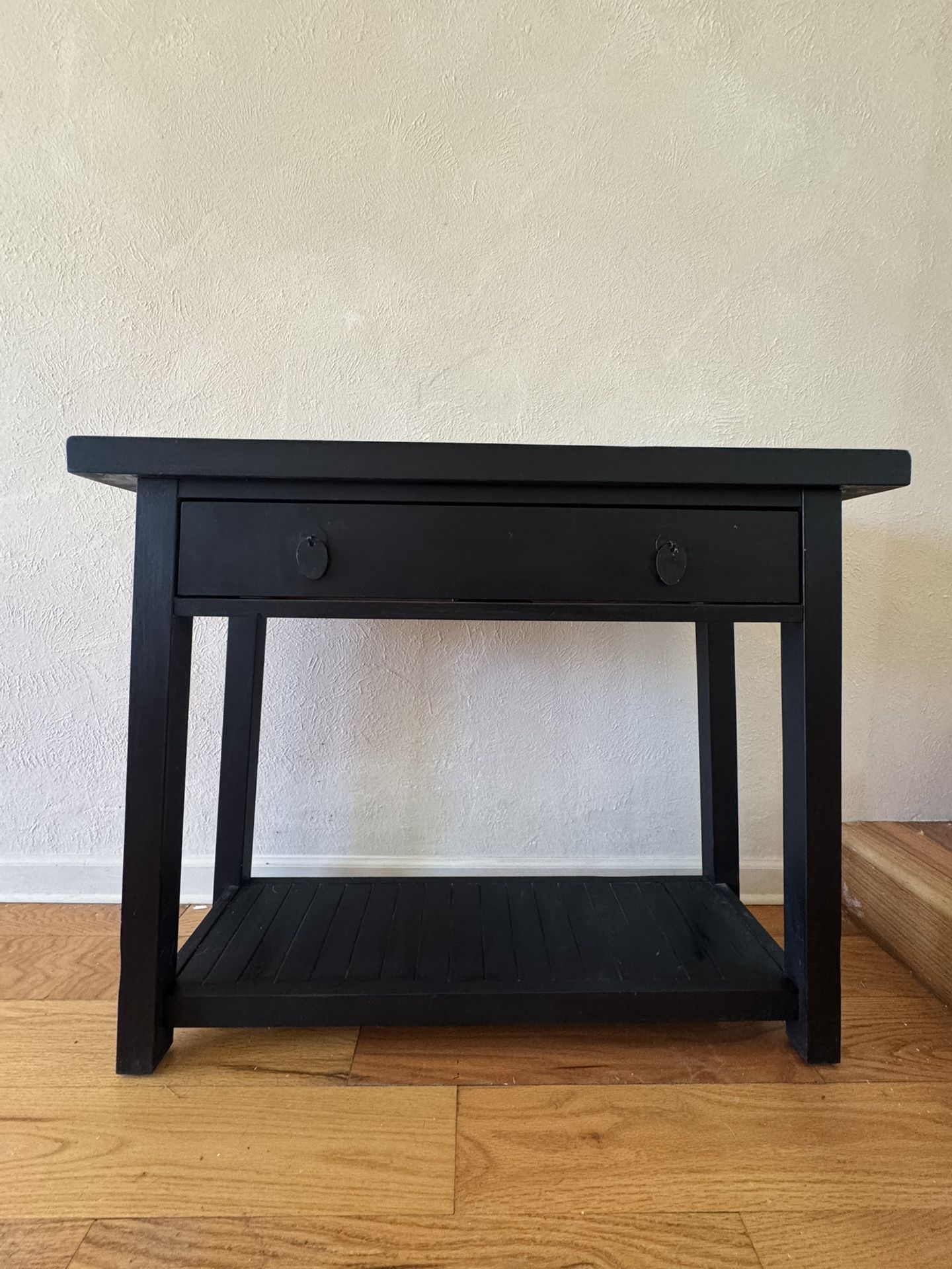 Black Wood Console Table