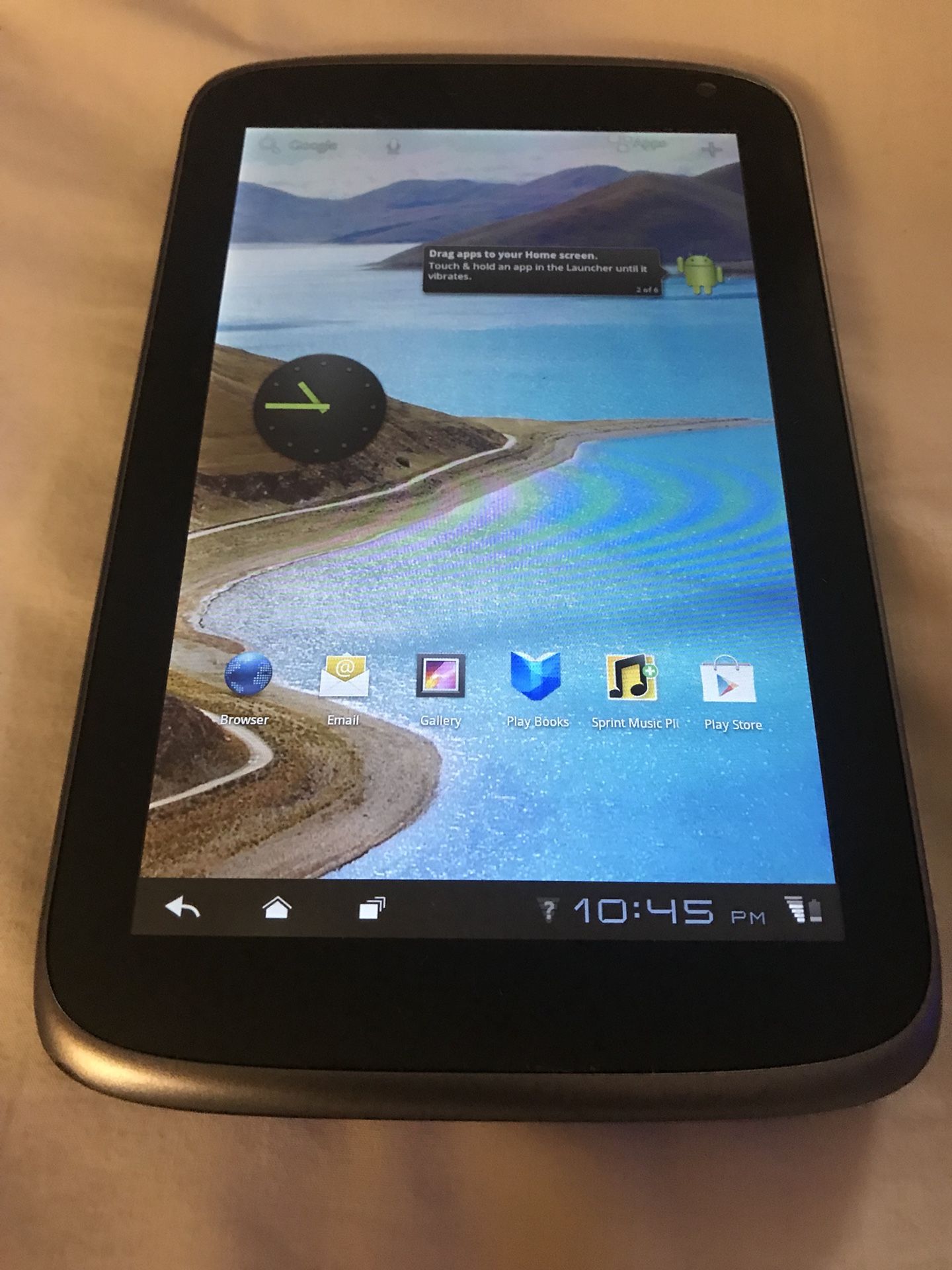 ZTE Optik V55 - 16GB - 7” Black Tablet - WiFi - Unlocked - Sprint
