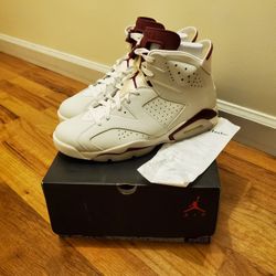 Men's Jordan Retro 6 Maroon Size 11 2015