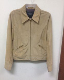 Coach Jacket Women’s medium tan suede leather