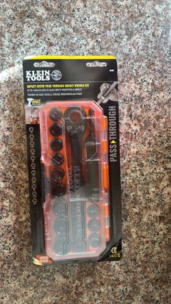 KLEIN TOOLS -Impact rated pass through socket wrench set