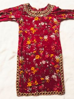 Mirror work dress for Little girls