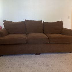 Brown Couch & Loveseat