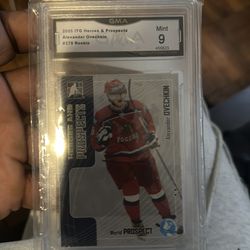 Alexander Ovechkin mint 9 rookie card
