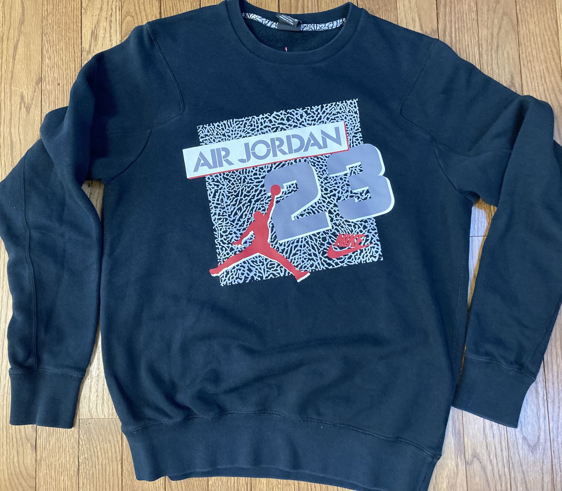 Air Jordan 23 Jump Man Black Sweatshirt. Size Medium.