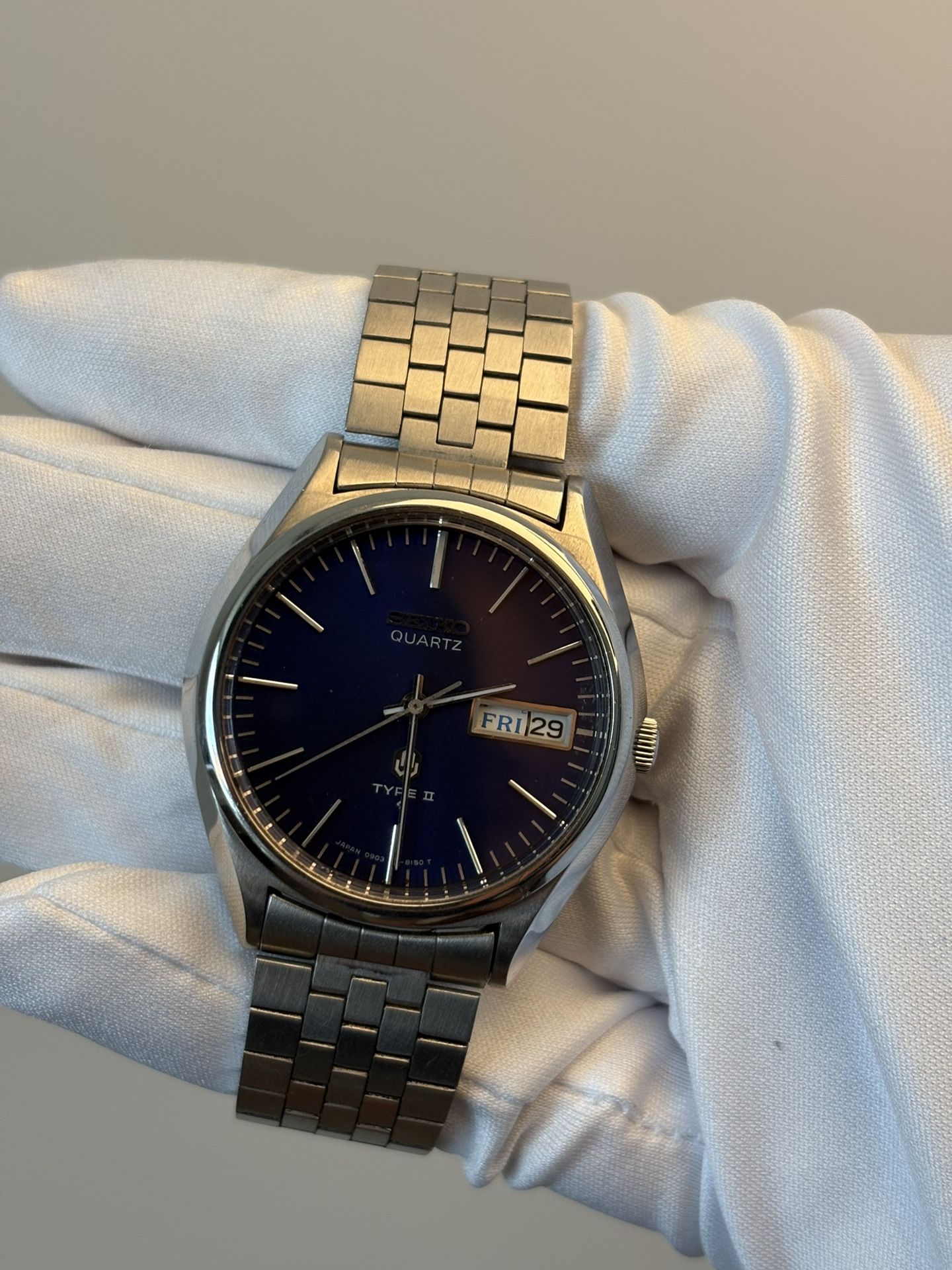Seiko Quartz Blue Type 2 Watch