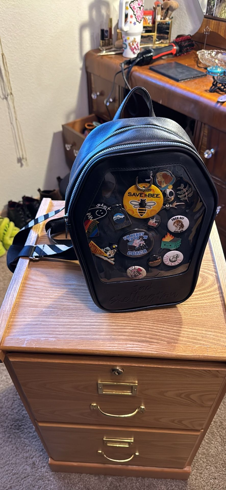 Nightmare Before Christmas Pin Display Backpack