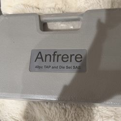 Sealed New - Anfrere 40 Pcs SAE & Metric Tap And Die Sets.