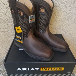 WORK BOOTS ARIAT STEEL TOE ELECTRIC HAZARD SIZE’S 9-9.5-10-10.5-11- 11.5-12 MENS 