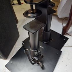 VIVO Universal Clamp-On Desk Speaker Stands For Studio Monitors Or Bookshelf Speakers