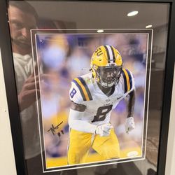 Malik Nabers Autographed Photo JSA#AP14359