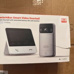 SwitchBot Smart Video Doorbell W/extended Battery Life And Monitor 2K New Sealed